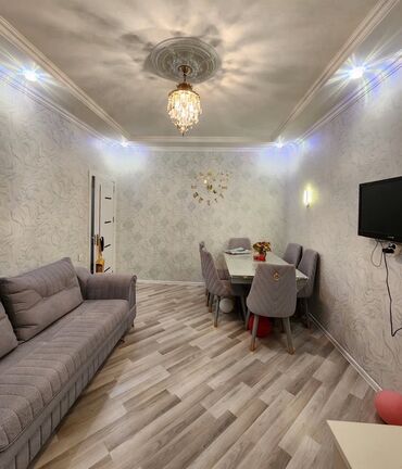 Uzunmüddətli kirayə mənzillər: Genclik metrosunun cixiwinda. Super remontlu ewyali evdi Istilik — 3