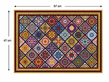 gozel sekiller: Muncuqlu mozaika Tamamilə əl işidir, hər bir muncuq ayrı-ayrılıqda — 2