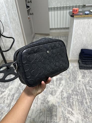 коуч барсетка: Барсетка, Coach, Материал: Натуральная кожа, Застежка на молнии, Новый — 3