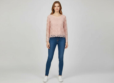 bluzka z tiulem zara: FB Sister, Bluzka damska, rozmiar 2XS