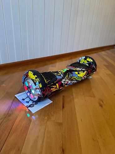 Elektrik nəqliyyatı: Smart balans skuter (hoverboard) – rəngli qrafiti dizayn — 5