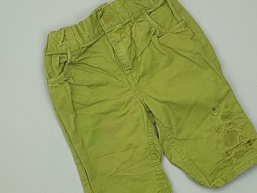 czapka z daszkiem zielona: Niemowlęce spodnie materiałowe, 0-3 m, 56-62 cm, H&M, stan - Bardzo dobry