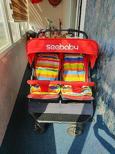 Seebaby ikiuşaqlı uşaq arabası - Yanbayan iki oturacaq: hər biri
