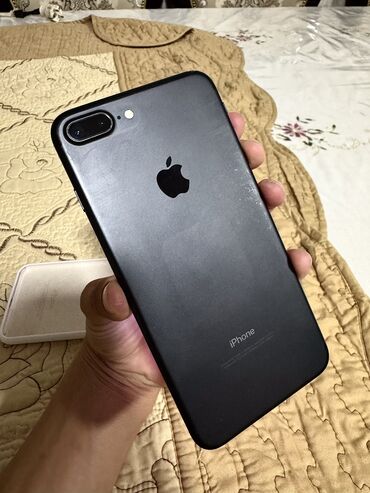 телефонный номер: IPhone 7 Plus, Б/у, 32 ГБ, Черный, Чехол, 100 %