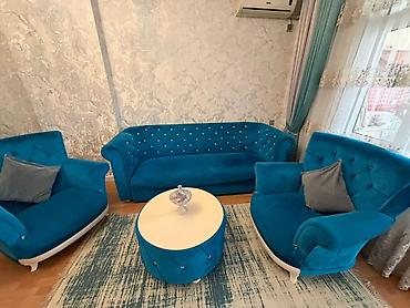 Divan və kreslo dəstləri: İşlənmiş, Klassik divan, Divan, Bazasız, Açılmayan — 1