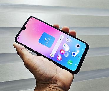 note 2: Samsung Galaxy A24 4G, Б/у, 128 ГБ, цвет - Черный, 1 SIM, 2 SIM — 1