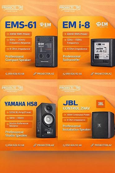 yamaha ses sistemi: İşlənmiş Yamaha Kolonka, Növ - Akustik, rəng - Qara — 1