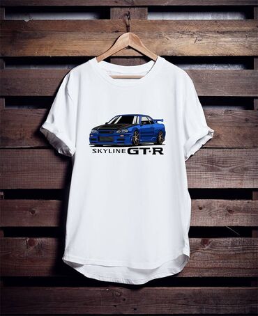 Футболки: Футболки с оригинальным рисунком Размер М L XL Бмв, скайлайн — 9