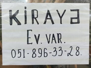 Otaqların uzunmüddətli kirayəsi: Kirayə ev oddelni şerait 1mehliye çixir 2 otaqlı balaca otaqlardi