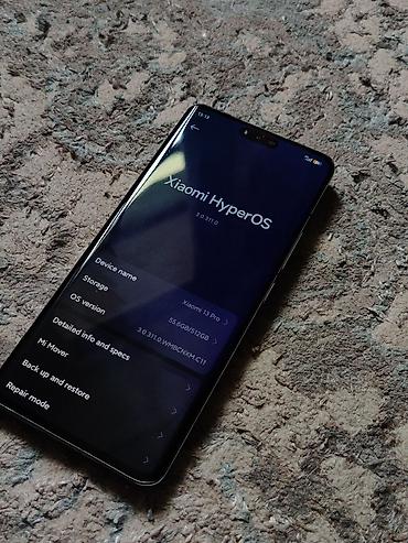 Уюлдук телефондор жана аксессуарлар: Xiaomi, 13 Pro, Колдонулган, 512 ГБ, түсү - Көгүлтүр, 2 SIM — 2