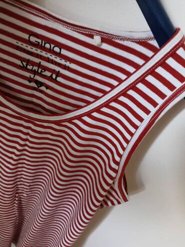 šaim se majice: S (EU 36), Cotton, Stripes, color - Burgundy