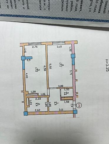 Продажа квартир: 1 комната, 46 м², Элитка, 11 этаж, Евроремонт at lalafo.kg — 12 Продажа квартир: 1 комната, 46 м², Элитка, 11 этаж, Евроремонт — 12