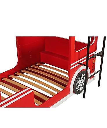 bunk bed: Детская односпальная кровать, Б/у, Для девочки, Для мальчика, С матрасом, Дерево, Самовывоз — 2