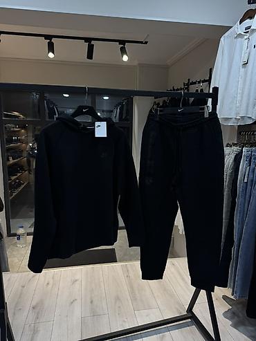 найк наски: Мужской спортивный костюм, XL, 2XL, L, Nike, Новый, цвет - Черный, Самовывоз — 1