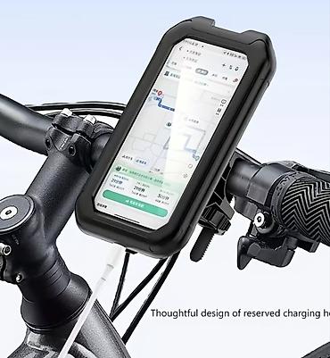 Velosiped üçün suya davamlı telefon tutacağı və qoruyucu çanta -