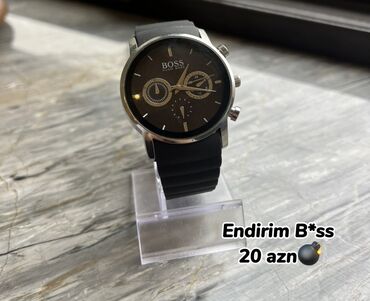 qzlin lom qiymeti: Новый, Наручные часы, Hugo Boss, цвет - Черный