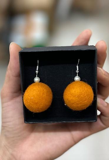 серги на уши: Серьги из войлока Оригинальные серёжки из войлока. Войлочные — 5