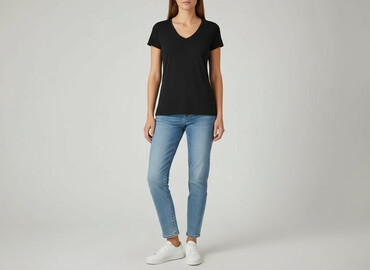 sleveless t shirty: H&M, T-shirt damski, rozmiar S
