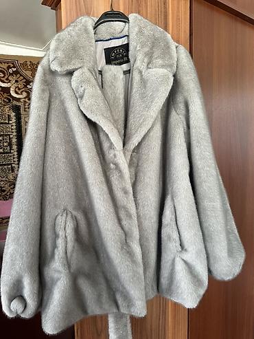 583 proba: Шуба из натурального меха, серого цвета. - Бренд: Imperia JR (ярлык — 3