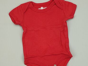 czerwone body niemowlęce: Body, So cute, 0-3 m, 
stan - Dobry
