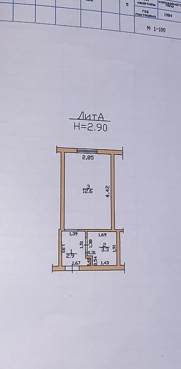 Продажа квартир: 1 комната, 19 м², БГУ Гостиничный тип, 2 этаж, Евроремонт — 10