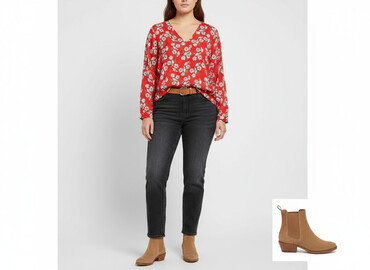 bluzki wizytowe plus size: George, Women's blouse, size XL