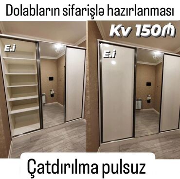 koridor ucun mebel: *Dolabların Sifarişlə Hazırlanması 1kv 150Azn💥* Mebellərin dizayn