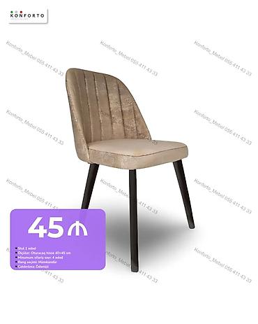 Məhsul: Yumşaq oturacaqlı yemək/otaq stulu - Material: Parça üzlük