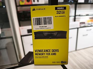 computer qiymetleri: Operativ yaddaş (RAM) Corsair, 32 GB, > 4000 Mhz, DDR5, PC üçün, Yeni — 1