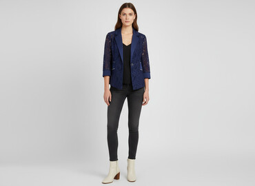 river island kurtka jeansowa: River Island Petite, Women's blazer, size L