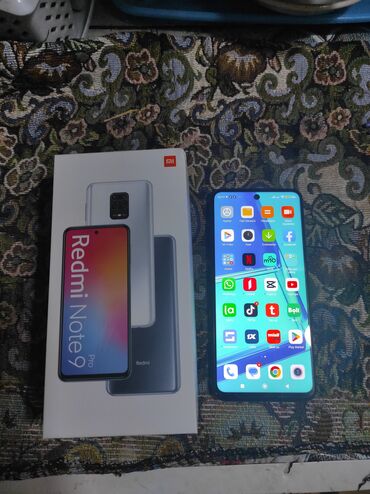 huawei 9: Xiaomi Redmi Note 9 Pro Max, 64 GB, rəng - Göy, 
 Barmaq izi