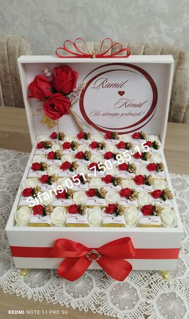 Xonça: Heri sokolad xoncasi;Heri,nisan,elcilik,toy,xina,ad gunu,xestexana — 4