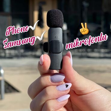 video mikrofon: 2 mikrofonlu▶️Simsiz yaxa mikrofonu▶️ Bluetooth yaxa mikrofonu☆