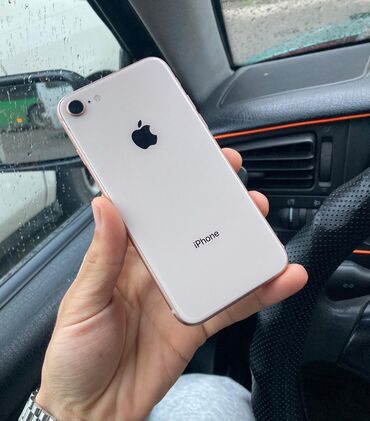 Apple iPhone: IPhone 8, Б/у, 256 ГБ, Розовый, Защитное стекло, Чехол, 100 %