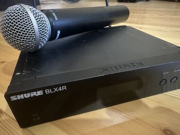 ses güclendirici: Shure sm58 blx4r ekranli original. Ameeka malidir burda iwlenmeyib