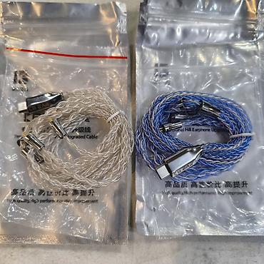 Аудиотехника: Кабель KBear 0.78mm 2Pin Type-C Плетеный кабель без микрофона, для — 3