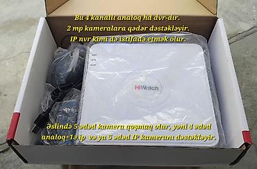 gunes paneli kamera: Hikvision şirkətinə məxsus Hiwatch H104g markalı 4 kanallı, 2mp — 1