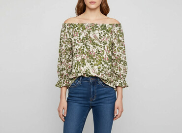 eleganckie bluzki plus size: H&M, Жіноча блуза, розмір XS