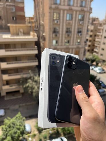 сломанные телефон: IPhone 11, Б/у, 128 ГБ, Черный, Чехол, Коробка, 73 %