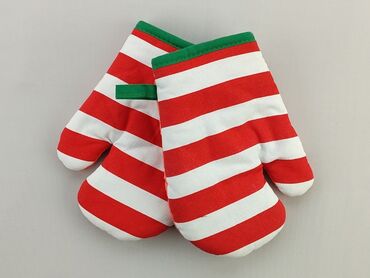 czerwona spódniczka w kratke: Rękawiczki, 10 cm, stan - Idealny