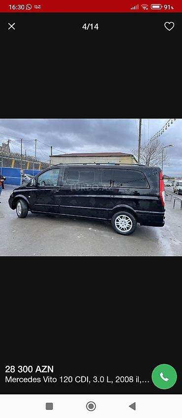 volkswagen polo 1: Mercedes-Benz Vito: 3 л | 2008 г. Бус — 1