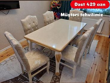 sdullar: Kvadrat masa, Qonaq otağı üçün, 6 nəfər — 1