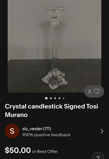 Sveće i svećnjaci: Nov nemacki kristal svecnjak cvet iz 80ih.god. Svecnja nemacki,pun — 10