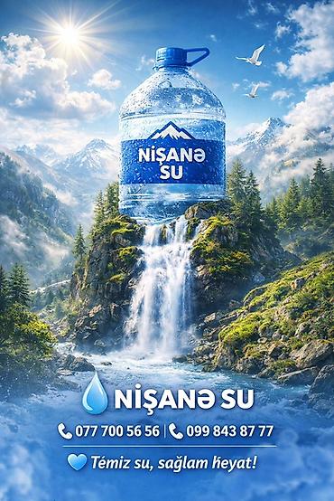 Su: Nişanə Su və Alva Su – 19 litr təmiz, qazsız içməli su bidonları — 7