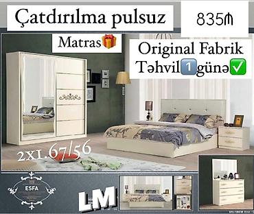 espa: Yataq otağı dəsti – ESFA modeli Tərkibi: - 2 qapılı sürgülü dolab — 1