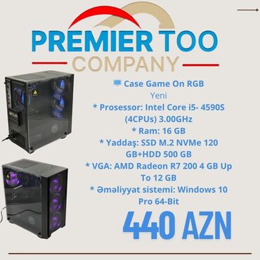 айфон 12 про макс цена в баку: Yeni RGB işıqlı Case Game On kompüteri. Intel Core i5-4590S prosessoru