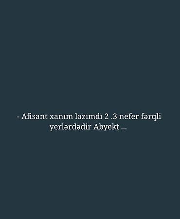 afsyant: Ofisiant tələb olunur, Restoran — 1