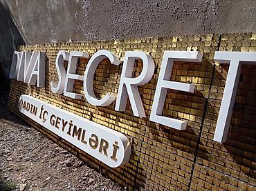 col reklamı: Məhsul: “DIVA SECRET – QADIN İÇ GEYİMLƏRİ” üçün fasad reklam lövhəsi — 2