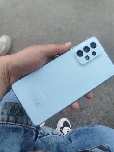 Samsung: Samsung Galaxy A53 5G, 256 GB, rəng - Göy, Barmaq izi, İki sim kartlı