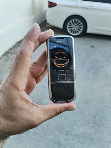 telefon mikrofonu: Nokia 8 Sirocco, 4 GB, rəng - Boz, Düyməli